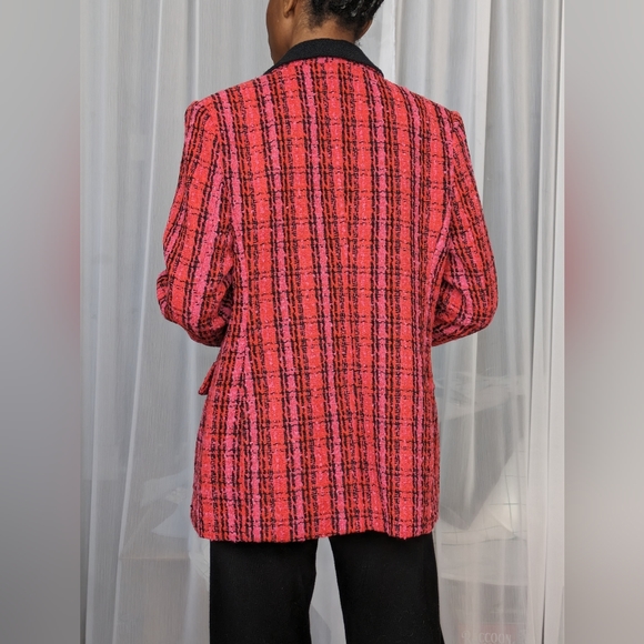 NWT Single-Breasted Tweed Boyfriend Blazer - Endless Rose | Size M - Picture 8 of 8